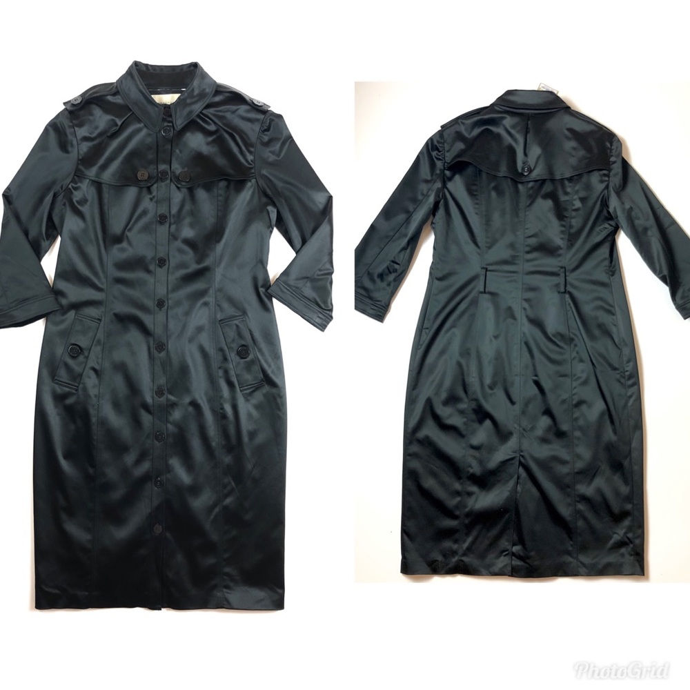 NWT Vntg Burberry London Trench Coat black Jacket